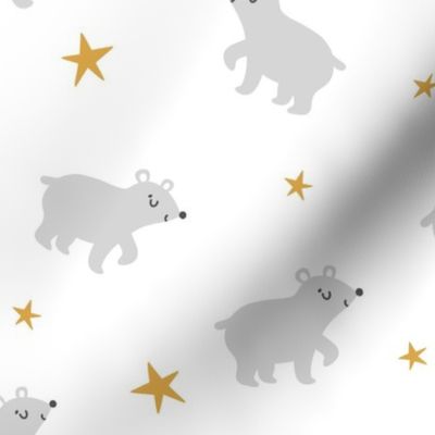 Polar bears with stars Big scale