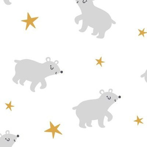 Polar bears with stars Big scale