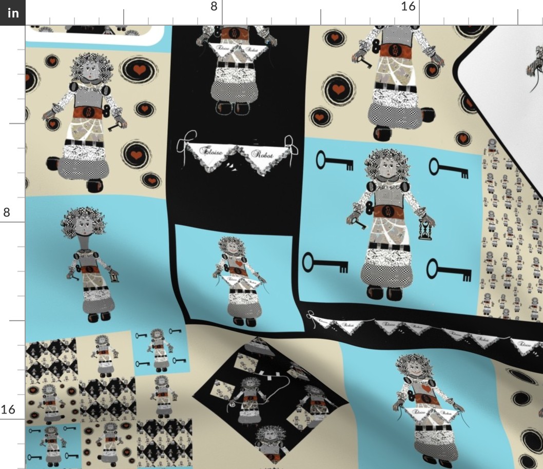 Eloise Robot Cheater Quilt