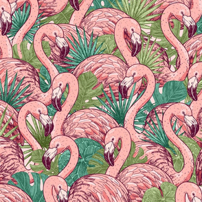 Tropical flamingo