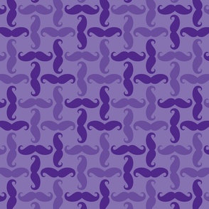 mustache tweed - royal purple