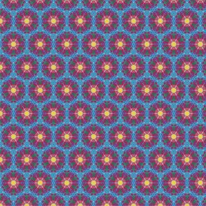 hexagonal patterns with central spheres