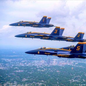 63-8 Blue Angels fly formation flights over Little Rock 