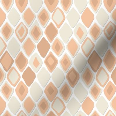 Almas diamond ikat soft peach