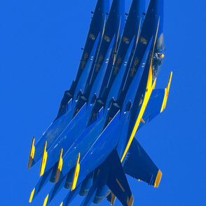 63-17 Navy Flight Demonstration Squadron, the Blue Angels, perform an Echelon Parade at the We Are Fleet Week San Francisco Air Show