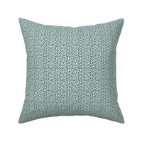 6" White and Teal Polka Dots