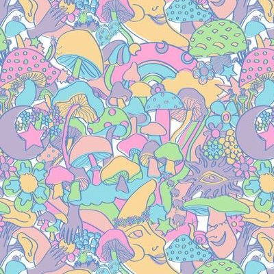 Kawaii Pastel Fabric, Wallpaper and Home Decor | Spoonflower