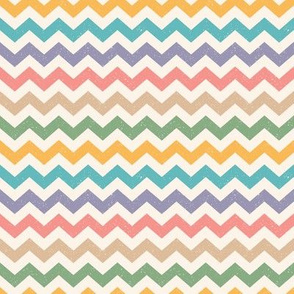 Bright Pastel Zig Zag