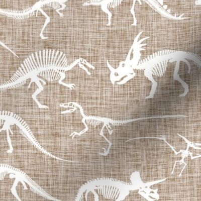 dinosaur bones // stone linen