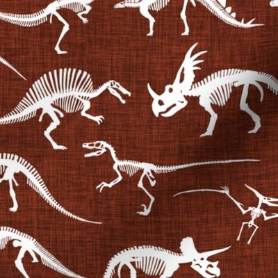 dinosaur bones // mahogany linen