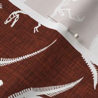 dinosaur bones // mahogany linen