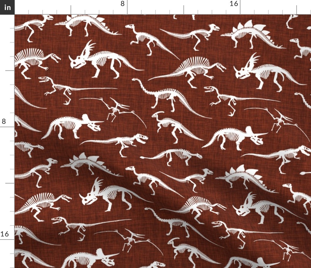 dinosaur bones // mahogany linen