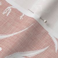 dinosaur bones // pink linen