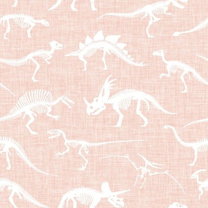 dinosaur bones // pale pink linen