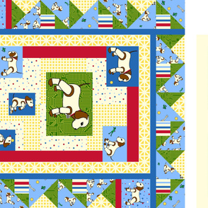 Robo Puppy cheater quilt