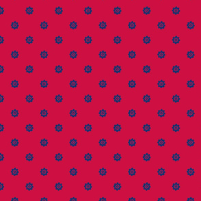 Arizona Tiny Flowers University College Coordinates Red
