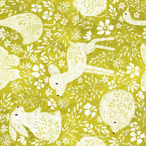 Spring Babies on Chartruese rotated