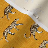 (small scale) Leopards - walking - saffron - LAD20