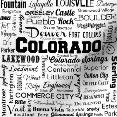 Colorado cities, white