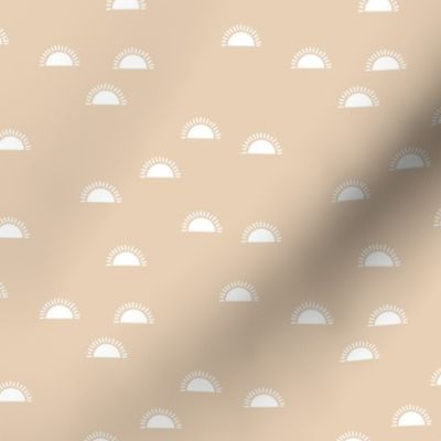 Little sunshine morning minimal trend abstract kids nursery design seventies  beige sand SMALL