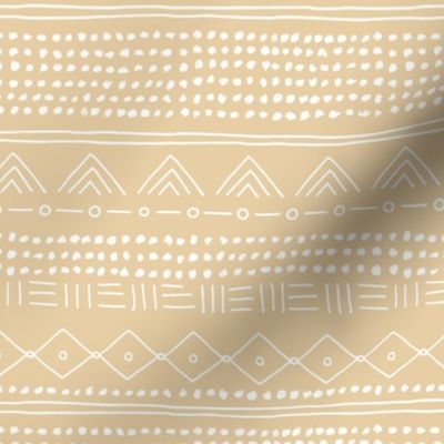Minimal boho mudcloth bohemian mayan abstract indian summer love aztec nursery design soft butter yellow beige