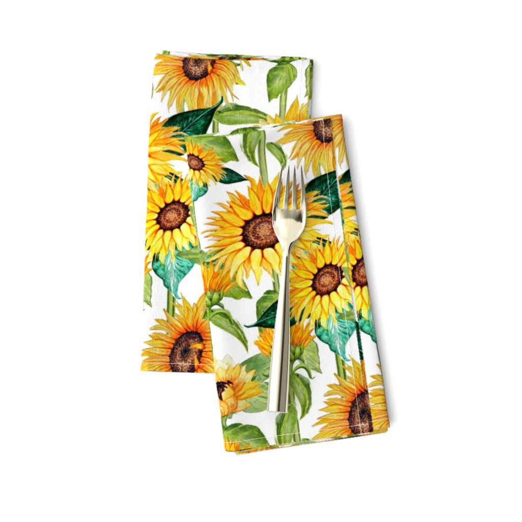 sunflower watercolor floral