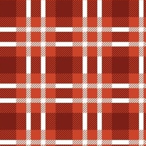 Red checked seamless pattern design - tartan plaid