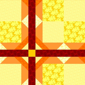 golden cross quilt