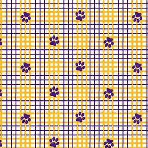 Puppy paws on Yellow and Purple