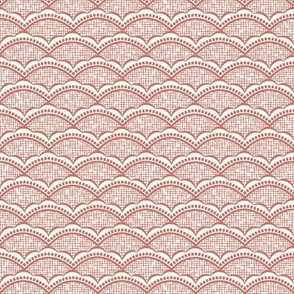 Brianne Scallop: Dusty Coral & Cream