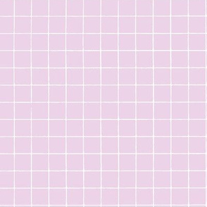 Light Pink Windowpane Grid 5/8" 