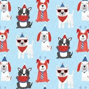 Festive USA Dog Pattern