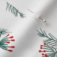 Mistletoe Winter Wonder- Red, Emerald, White- Regular Scale