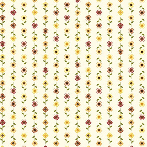 Tiny Sunflowers (Cream)