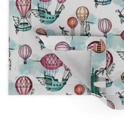 Steampunk airships toile small