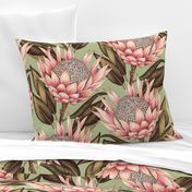 Protea Flowers XL - Sage