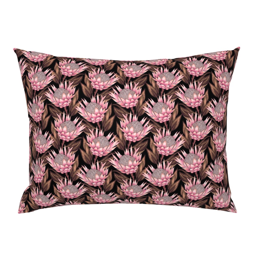 Protea Flowers S - Black