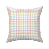 Pastel Rainbow Gingham - Small Scale