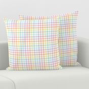 Pastel Rainbow Gingham - Small Scale