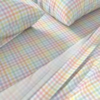 Pastel Rainbow Gingham - Small Scale