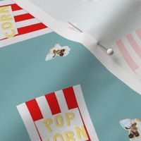 Retro Popcorn Box Blue