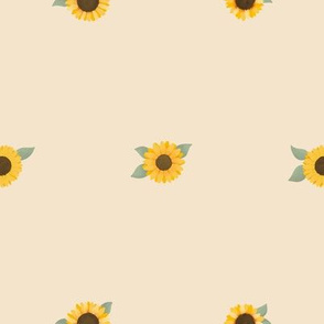 Small Sunflowers (Cream) - Sunflower Fields Collection