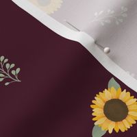 Sunflowers and Fauna (Red) - Sunflower Fields Collection