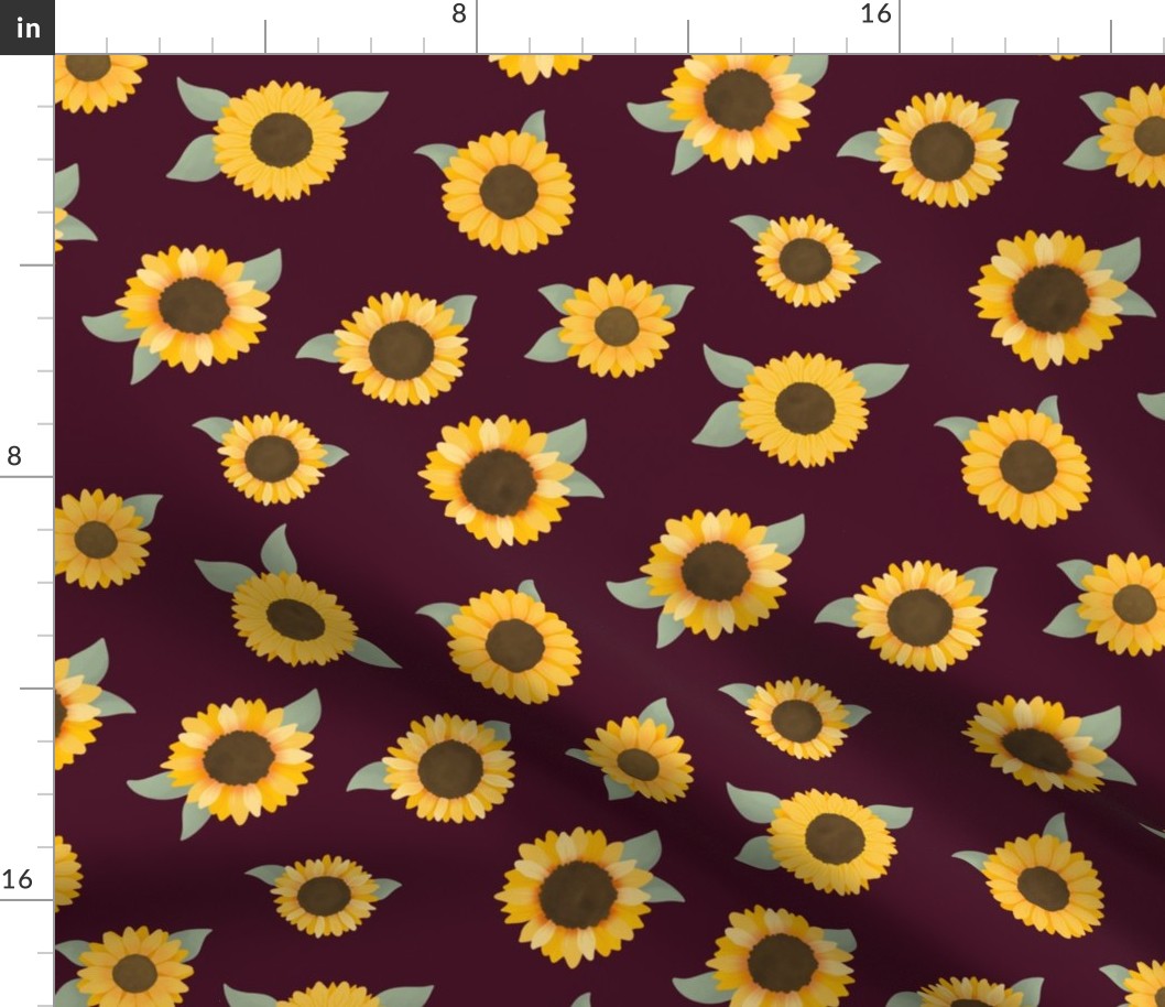 Large Sunflowers (Red) - Sunflower Fields Collection