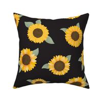 Large Sunflowers (Black) - Sunflower Fields Collection