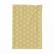 Bees Stitched Honeycomb - Small - Gold