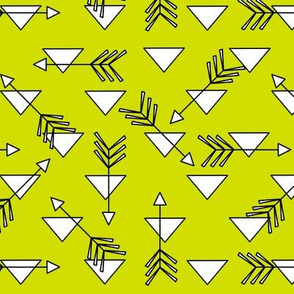 Lime Triangles & Arrows