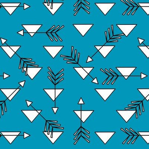 Turquoise Triangles & Arrows