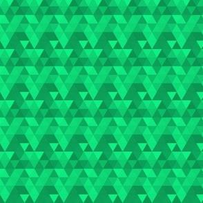 geometric triangles green