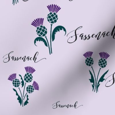 Sassenach Scottish Thistles in Purple